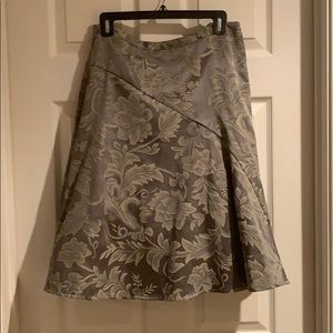 Green Tapestry A-Line Skirt